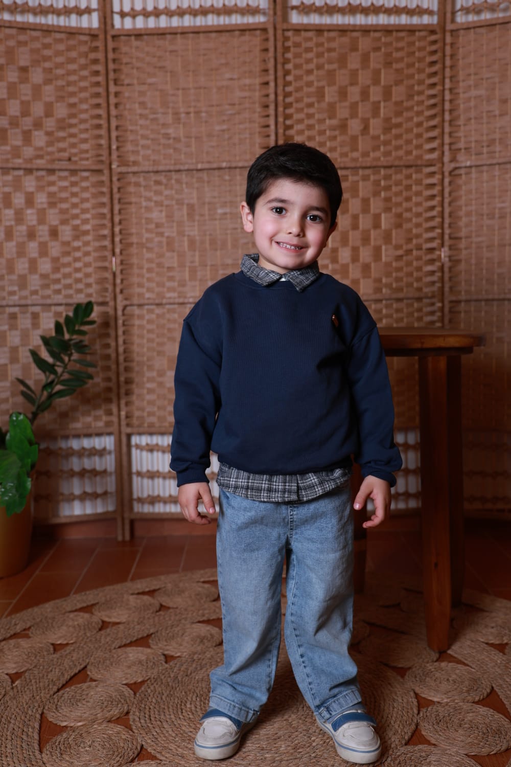 Little Gentleman Navy Sweater Set