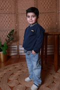 Little Gentleman Navy Sweater Set