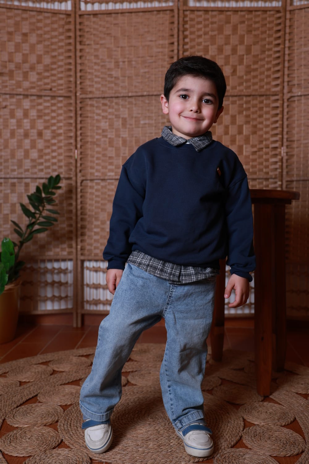 Little Gentleman Navy Sweater Set