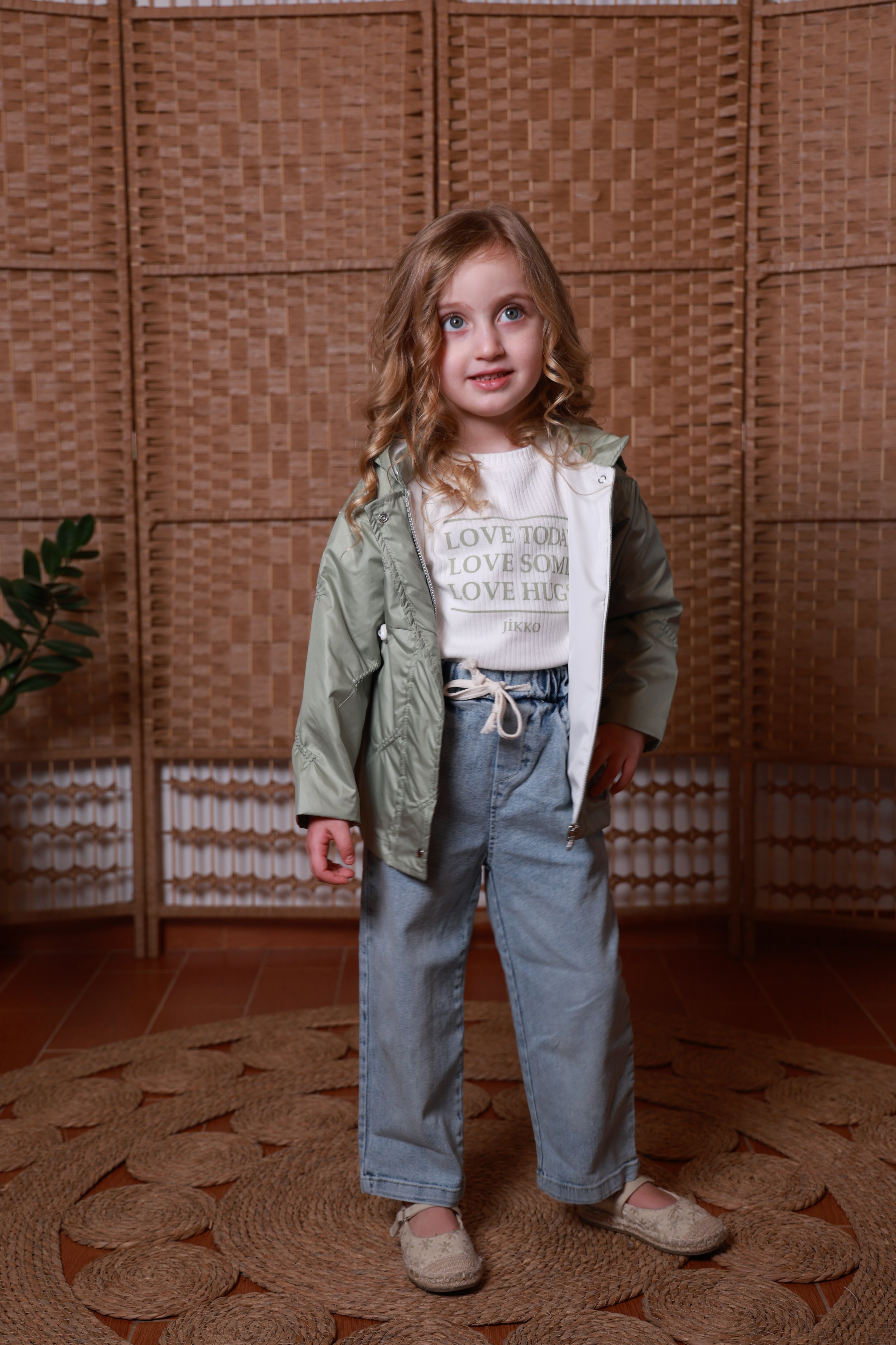 Mini Style Sage Green Girls Outfit
