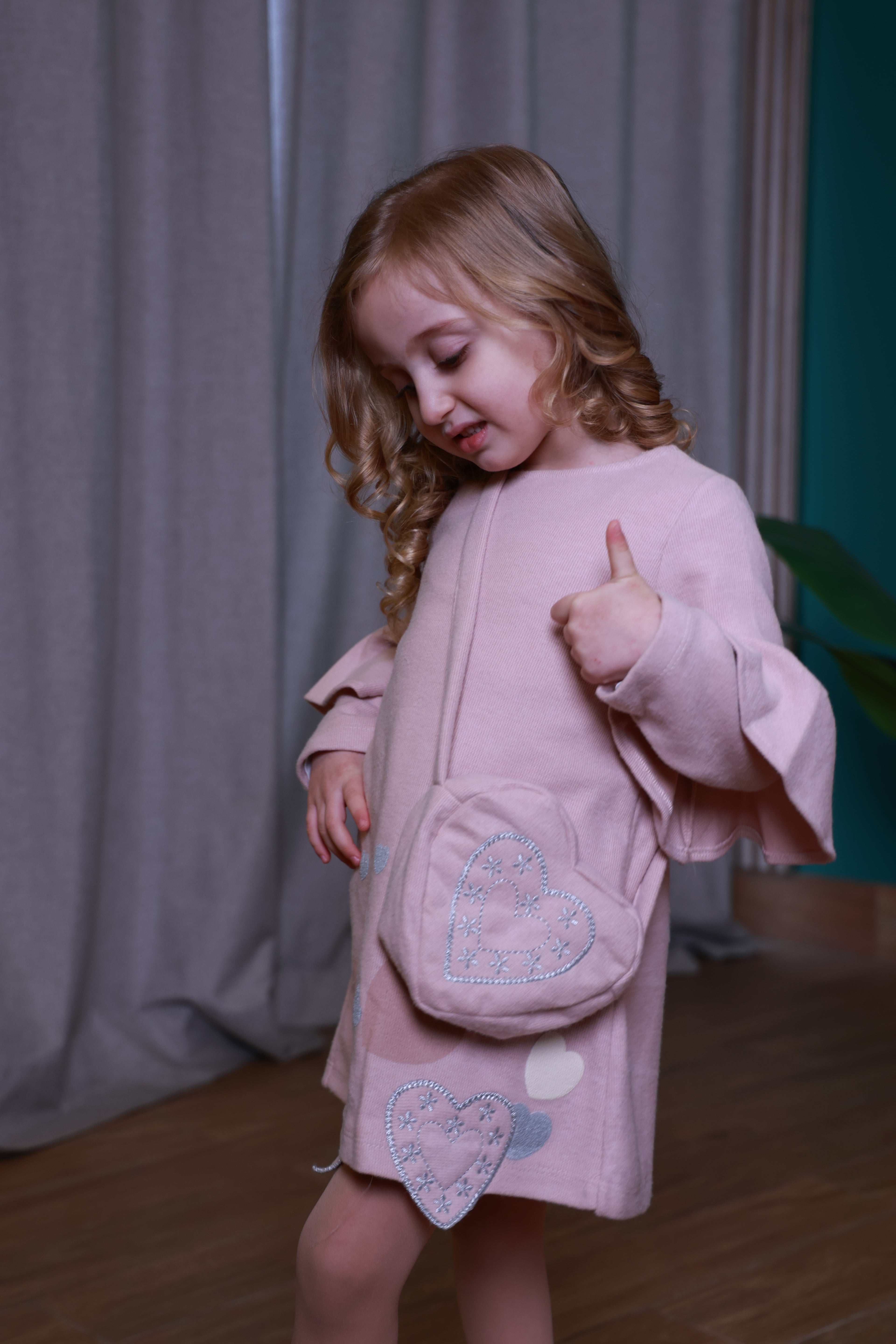 Sweet Heart Pink Dress Set