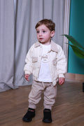 Cozy Neutral Set – Beige Jacket & Soft Jogger Pants