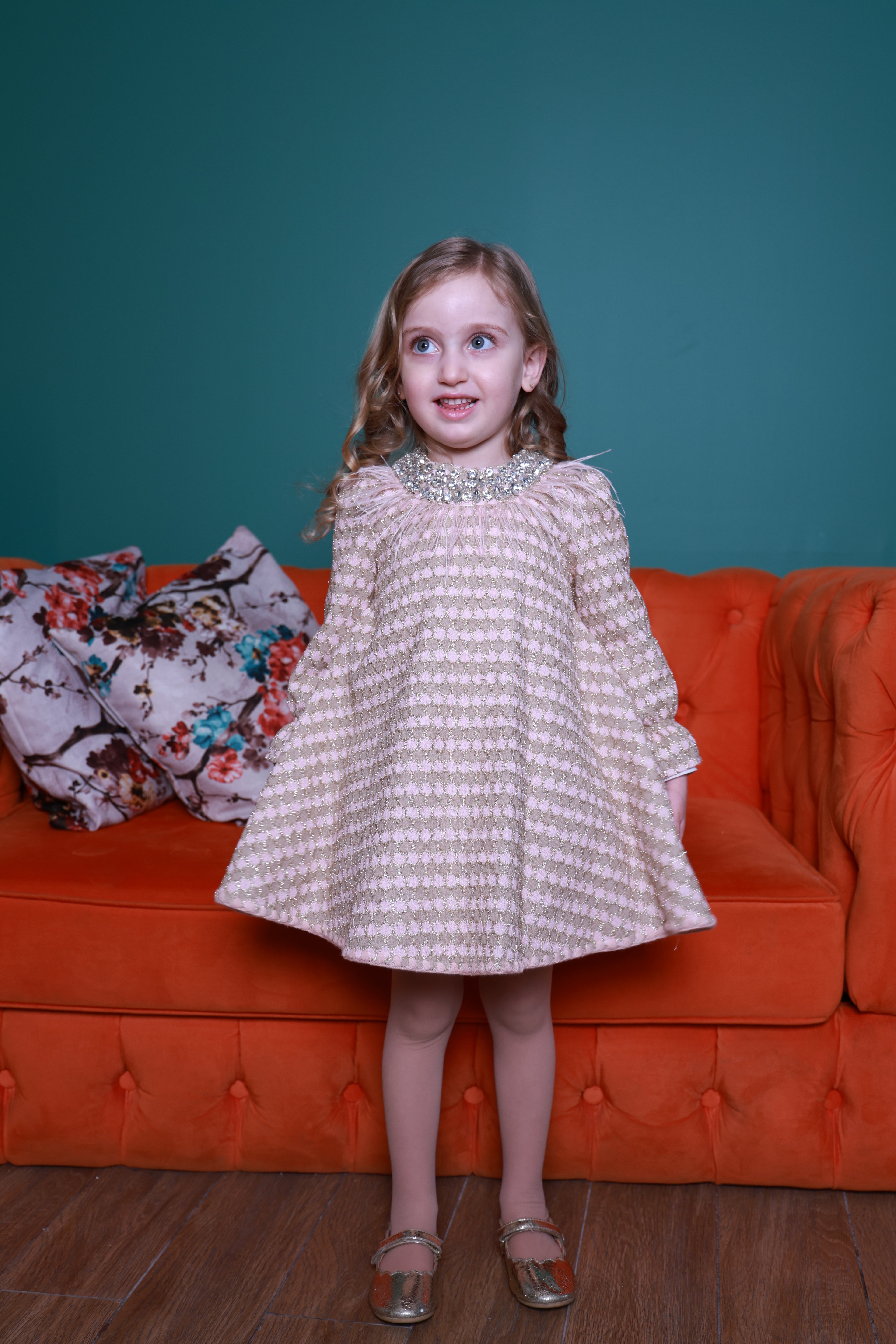 Blush Glitter Princess Dress