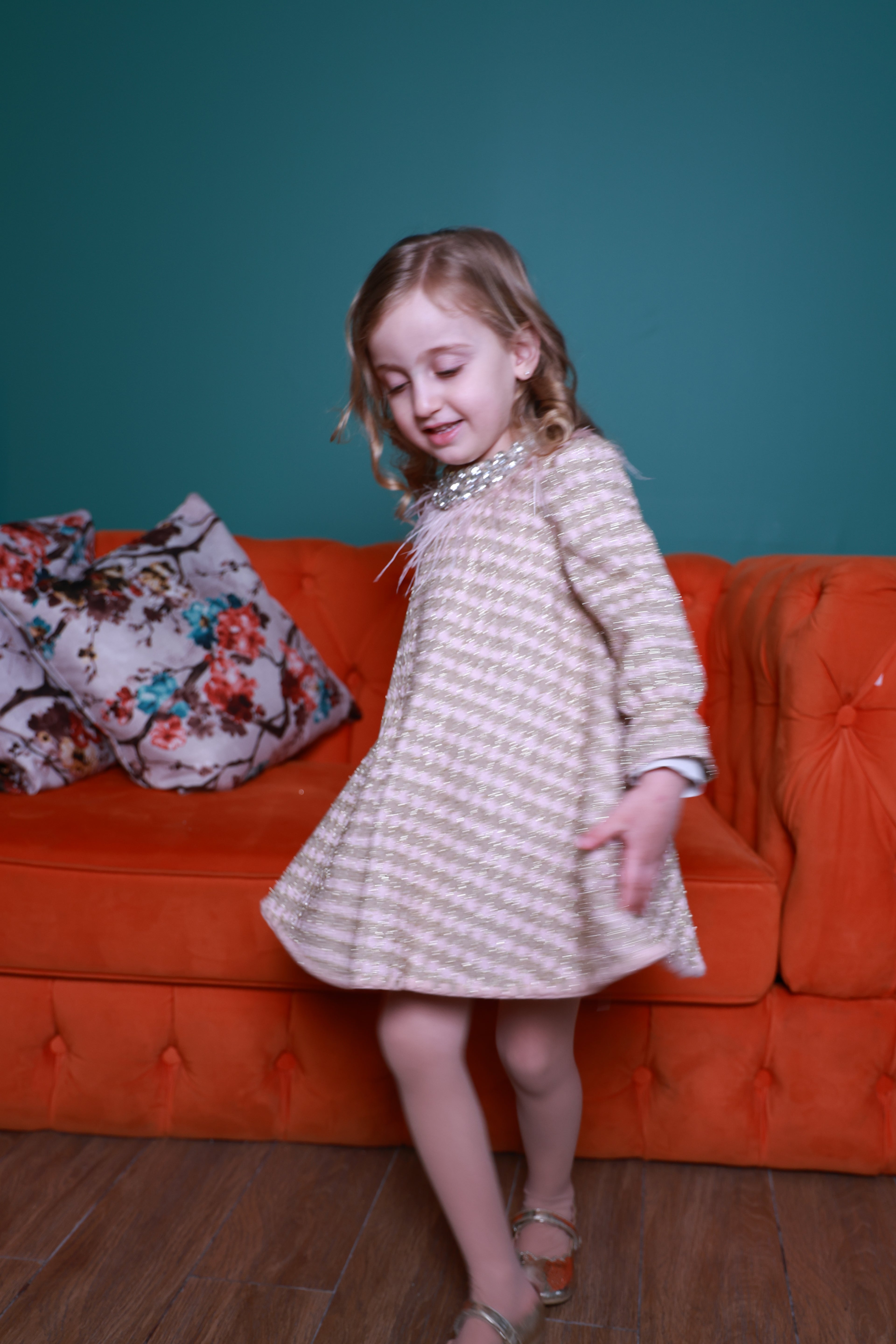 Blush Glitter Princess Dress