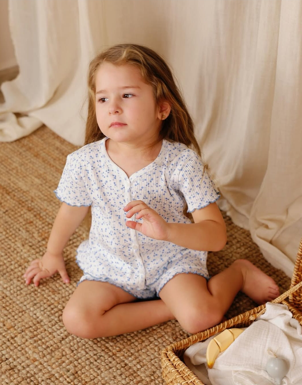 Soft Floral Cotton Pajamas