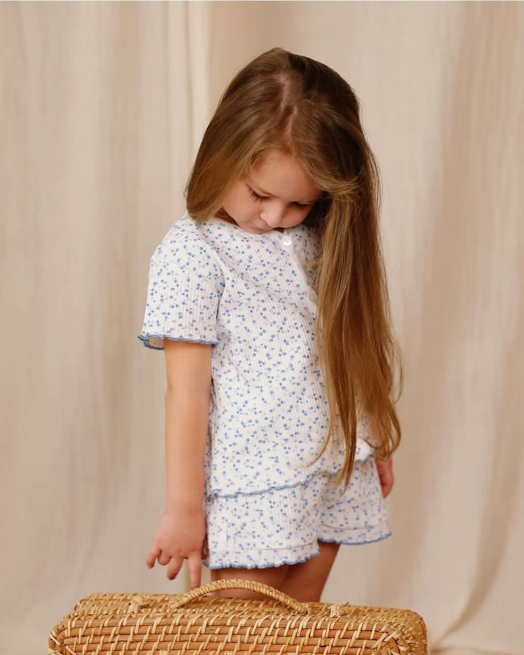 Soft Floral Cotton Pajamas