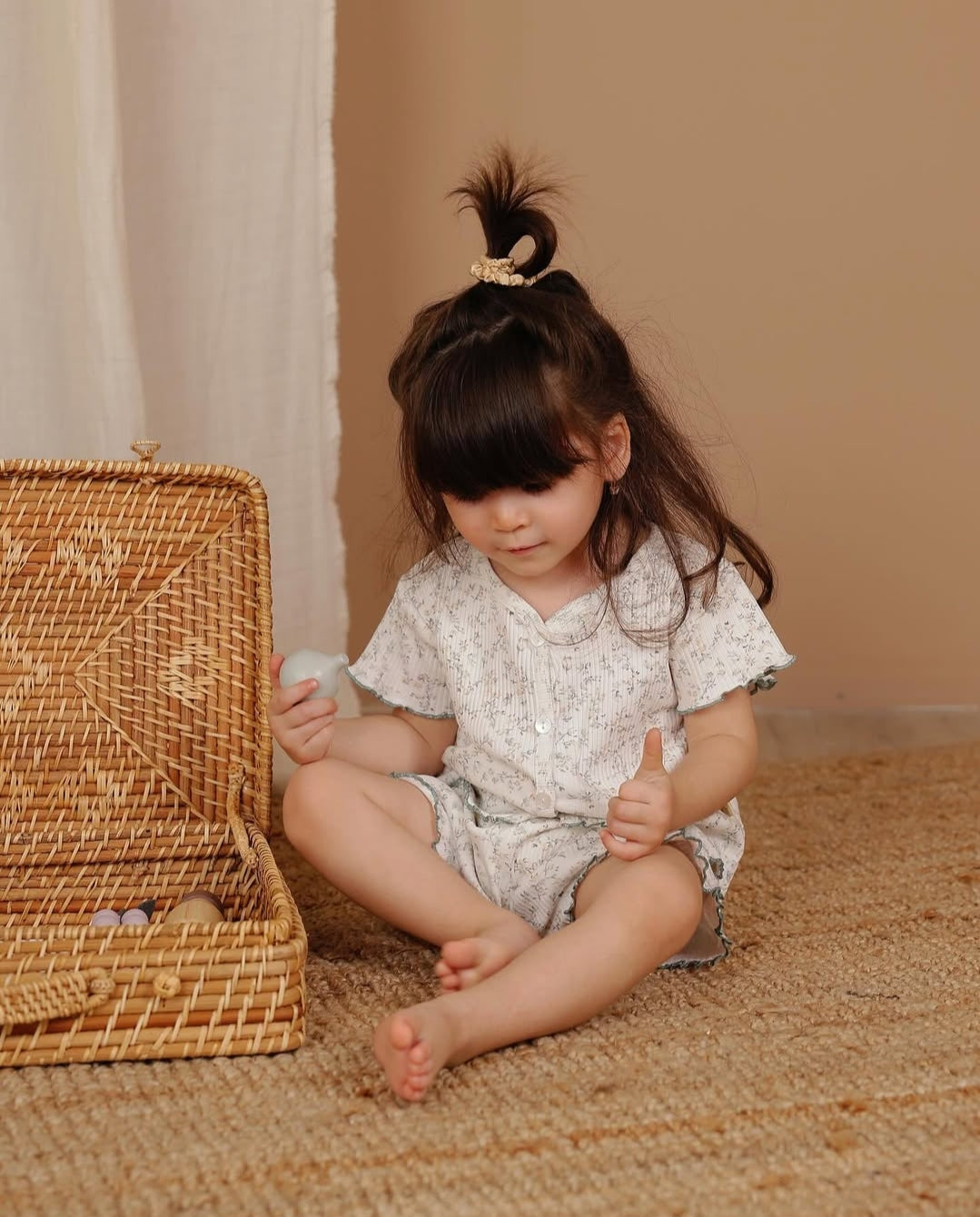 Soft Floral Cotton Pajamas