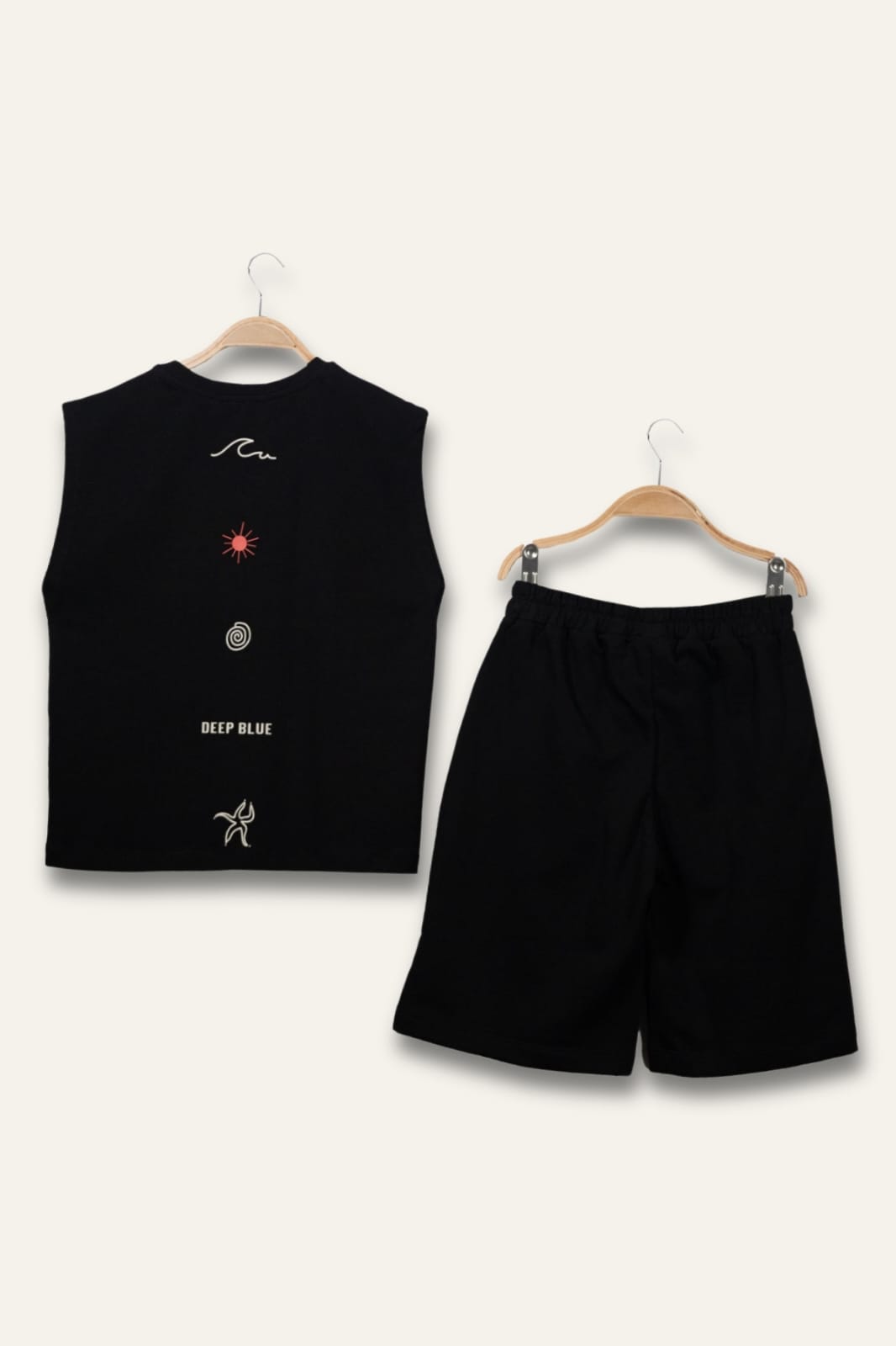 Sleeveless Shorts Set