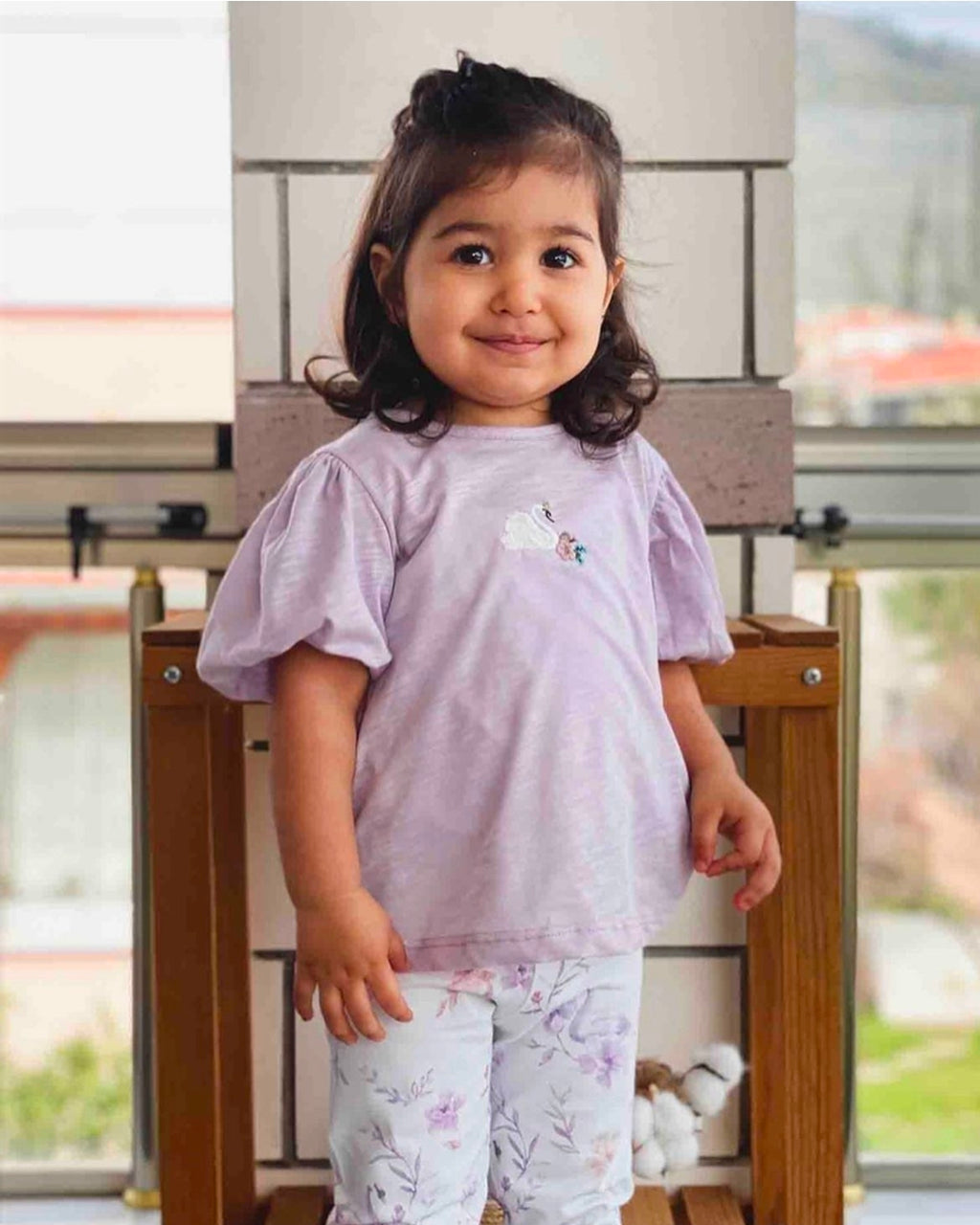 Lavender Swan Pajama Set
