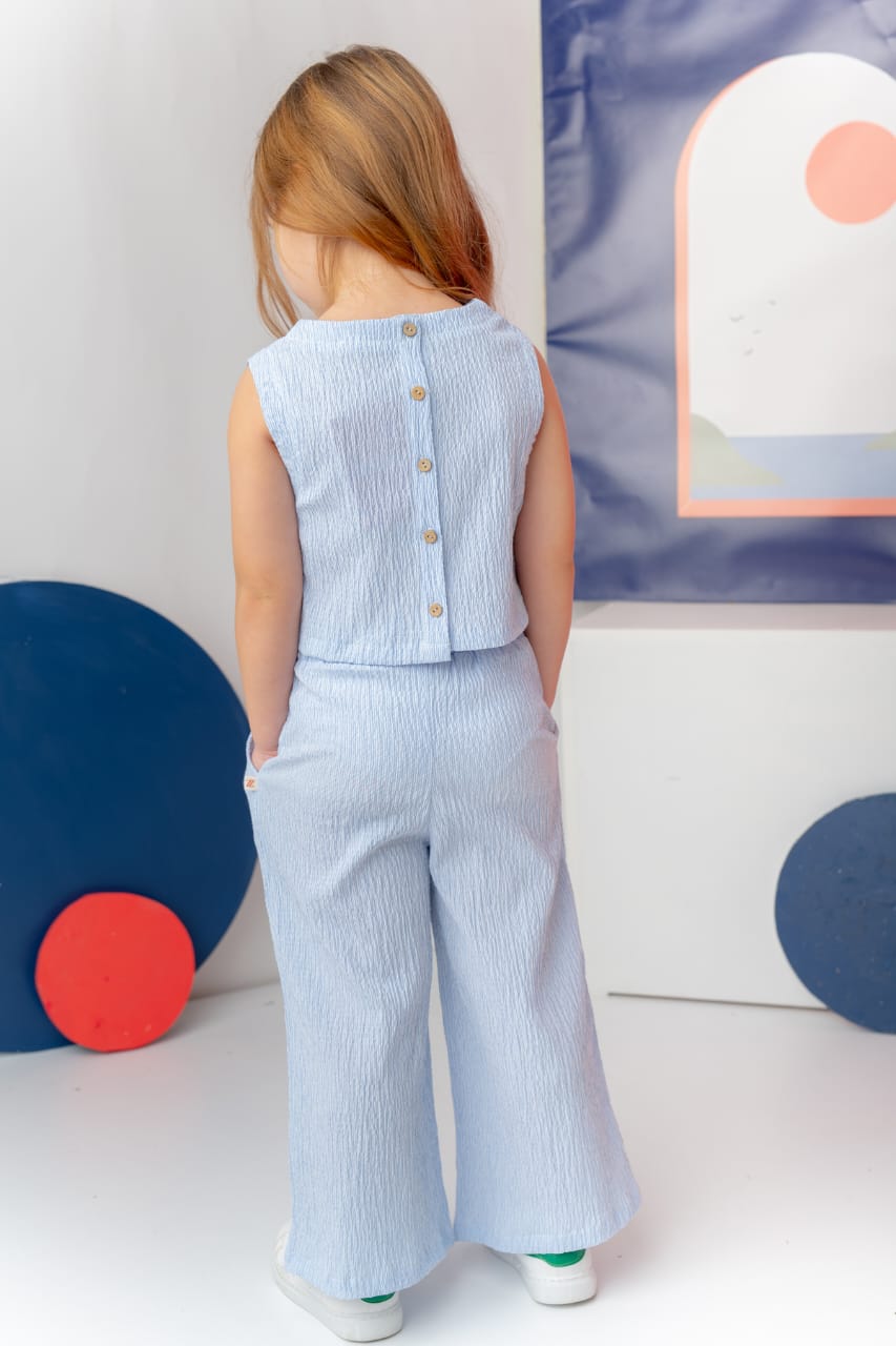 Sky Blue Two-Piece Set